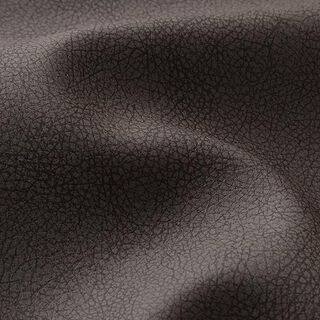 Tissu de revêtement Similicuir finement structuré – marron noir, 