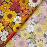 Tissu viscose Fleurs d’été – jaune soleil/noir,  thumbnail number 4