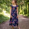 Jersey coton Papillons | Glitzerpüppi – bleu nuit/rose vif,  thumbnail number 7