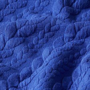 Jersey jacquard Cloqué Torsades – bleu roi, 