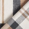 Tissu manteau tartan gratté – bleu clair/beige,  thumbnail number 4