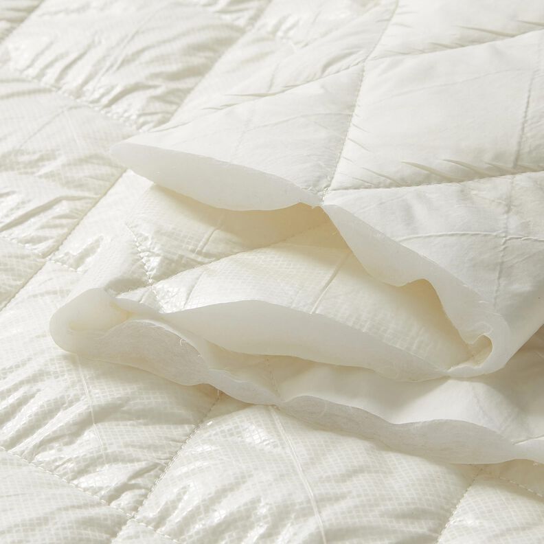 Tissu matelassé Losanges légèrement brillants – ivoire, image number 6