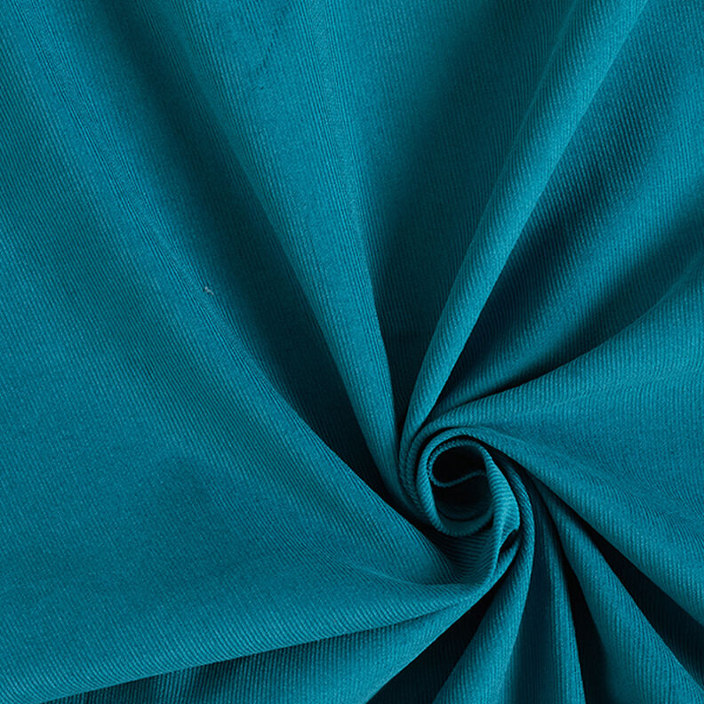 Velours milleraies Uni – pétrole,  image number 1