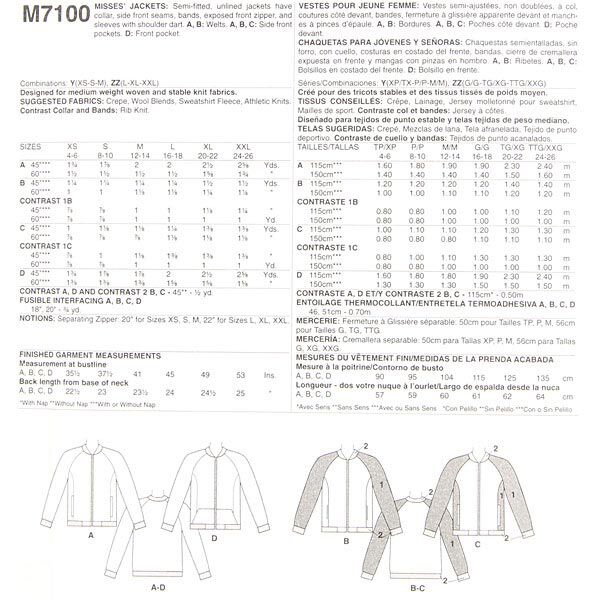 Vestes, McCalls 7100 | 32 - 50, image number 9