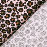 Tissu double gaze de coton Imprimé léopard – rosé/noir,  thumbnail number 4