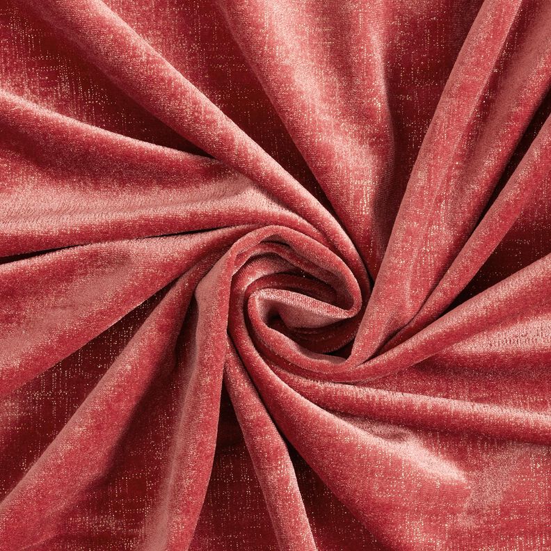 Velours stretch carreaux pailletés – myrtille/or métallisé, image number 3