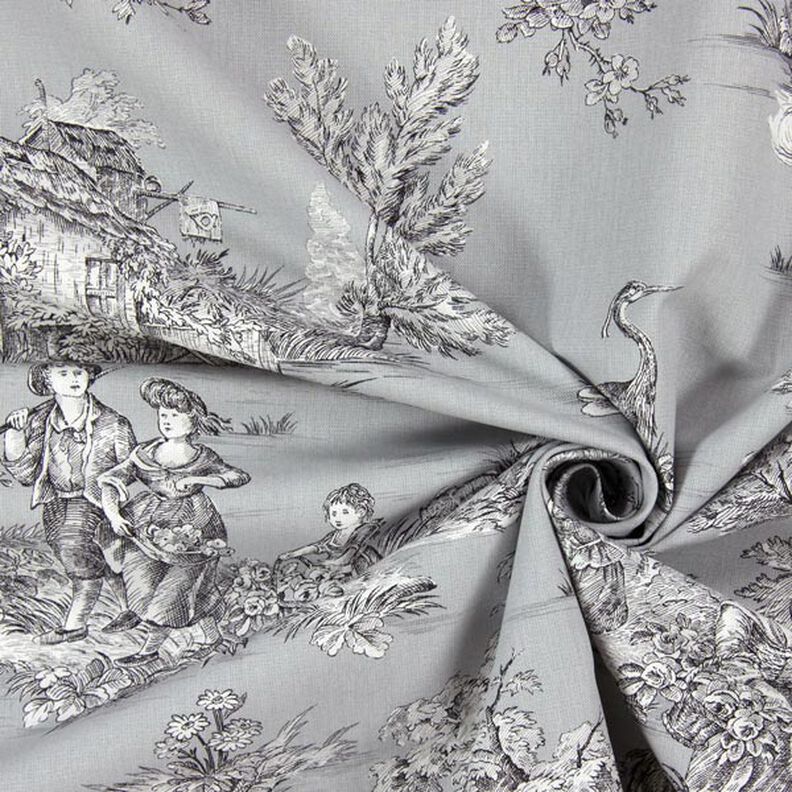 Tissu de décoration Pastorale 280 cm – gris,  image number 2