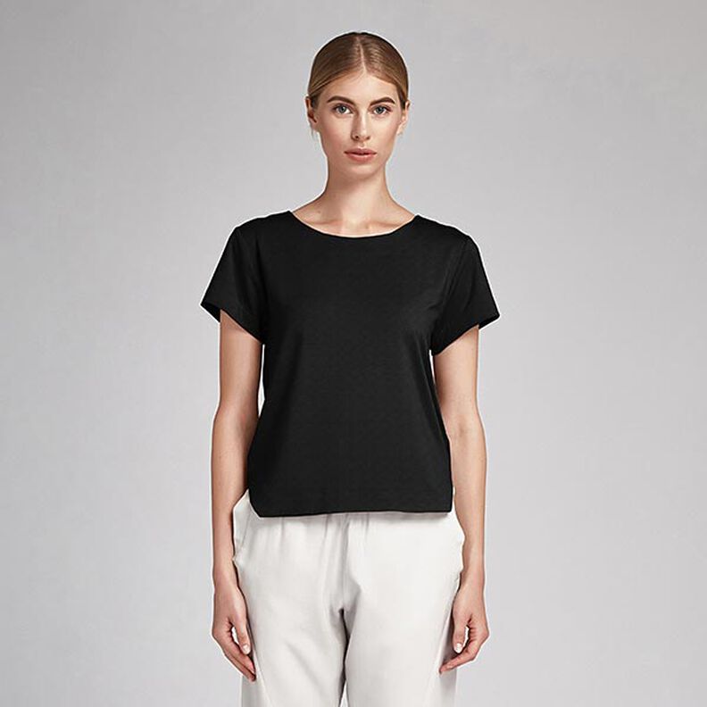 Batiste de coton Uni – noir,  image number 5