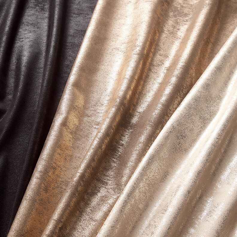Velours stretch métallisé – bronze,  image number 5