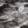 Tissu d’ameublement Jacquard Fleurs de pissenlit – gris,  thumbnail number 2
