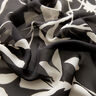 Satin délicat Vrilles de feuilles – noir/blanc,  thumbnail number 2