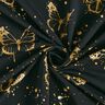 Jersey coton Papillons dorés | Glitzerpüppi – noir,  thumbnail number 3