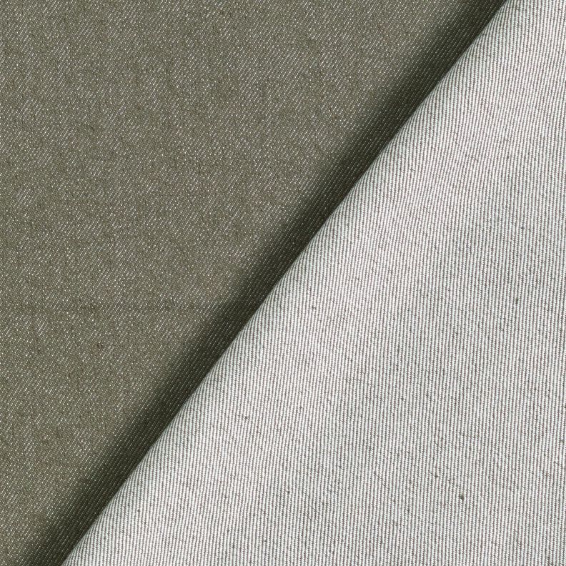 Denim de coton stretch mélangé moyen – gris pierre,  image number 3