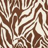 Mélange viscose lin Motif zébré – écru/brun-marron,  thumbnail number 1