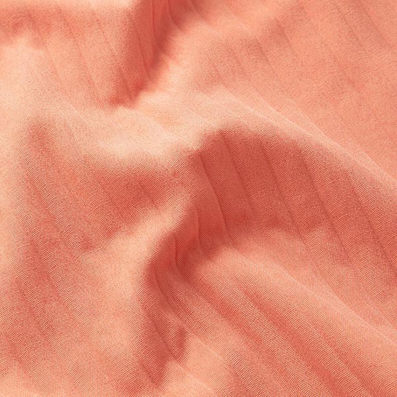 Jacquard stretch rayures 3D | Fibre Mood – saumon,  image number 2