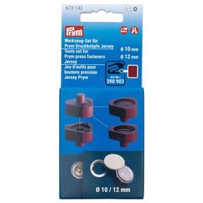 Kit outils boutons-pression Jersey [Ø 10 + 12 mm] | Prym – rouge bordeaux, 