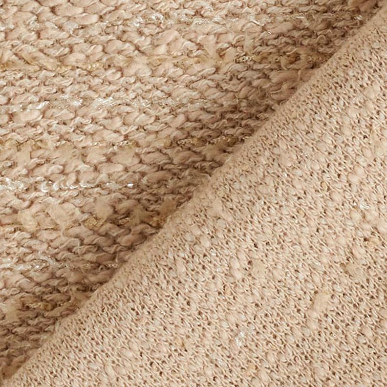 Coton Tricot fin effet scintillant – sable,  image number 3