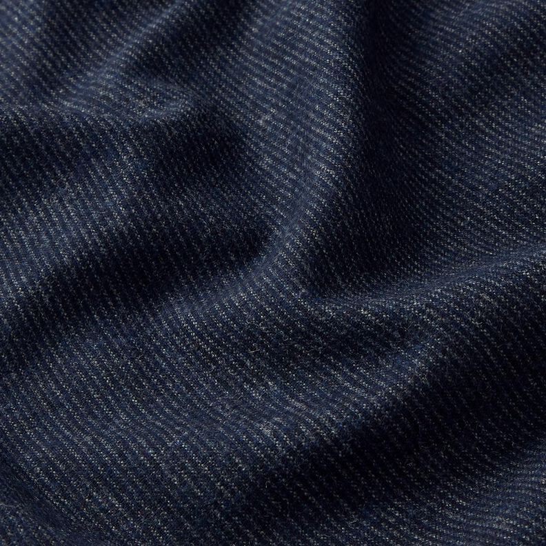 Mélange de laine à fines rayures – bleu nuit/bleu jean,  image number 2
