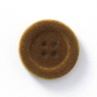 Bouton en velours 4 trous – marron, 