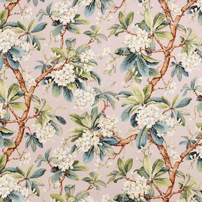 Tissu de décoration Canvas Arbre en fleurs – vieux rose clair, 
