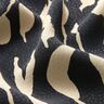 Tissu viscose Motif zébré abstrait – noir/beige clair,  thumbnail number 2
