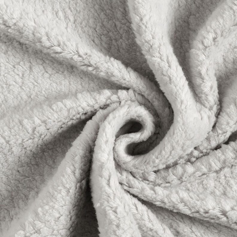 Sherpa Coton mélangé Uni – argent,  image number 1