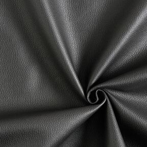 Tissu de revêtement Imitation cuir Léger gaufrage – noir, 