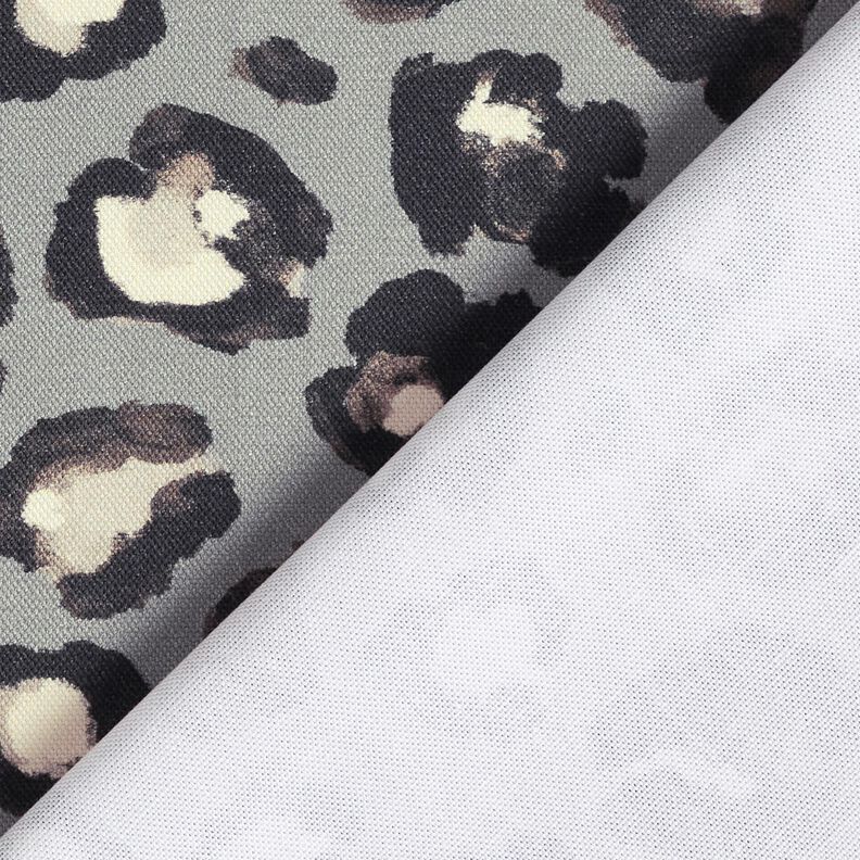 Tissu de décoration Canvas Taches de lion – gris éléphant/noir, image number 4