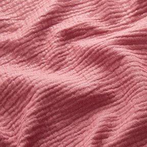Tissu double gaze de coton fins points scintillants| by Poppy – vieux rose, 