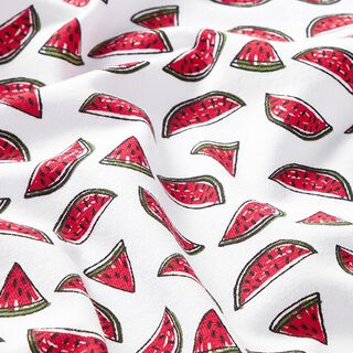 Jersey coton Melons – blanc, 