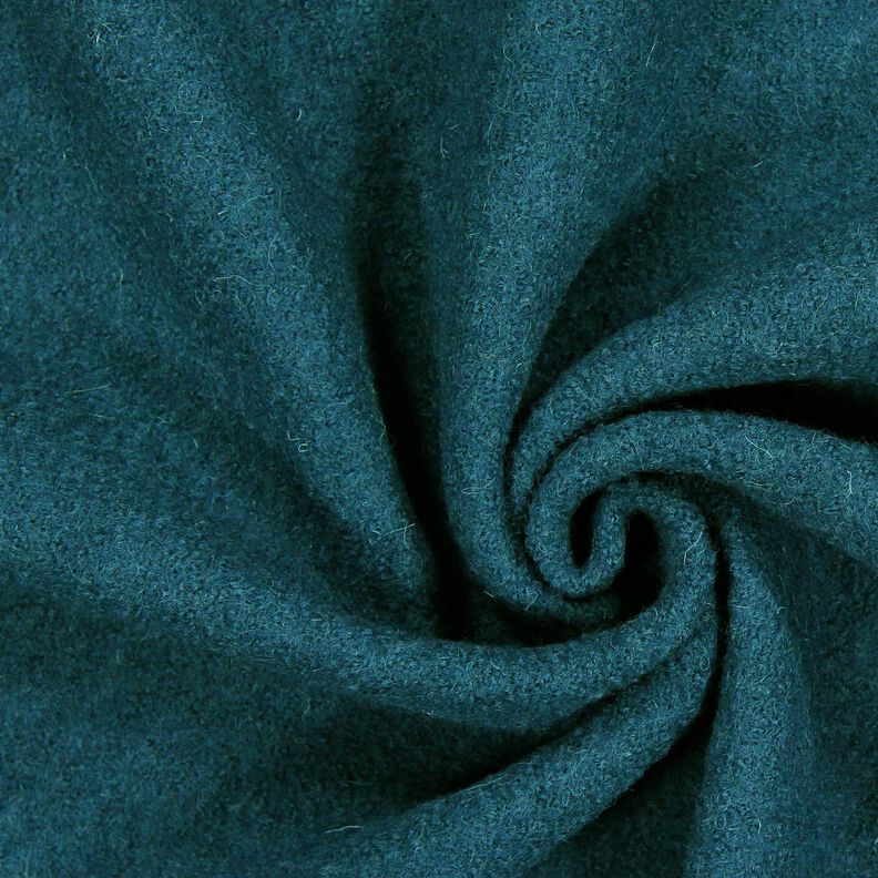Loden de laine foulé – pétrole, image number 1