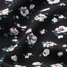Tissu en viscose Pluie de fleurs – noir,  thumbnail number 2