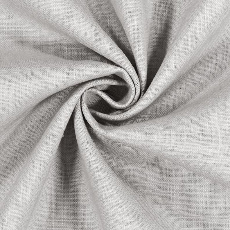 Tissu de lin en ramie mélangée medium – argent,  image number 3