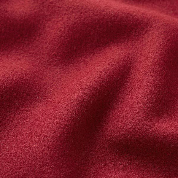 Tissu en polyester recyclé pour manteau – rouge bordeaux,  image number 2