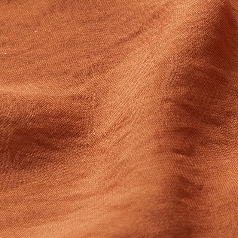 Tissu léger pour chemisier crinkle uni – bronze,  image number 2