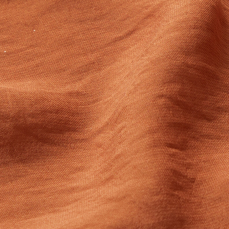 Tissu léger pour chemisier crinkle uni – bronze, image number 2
