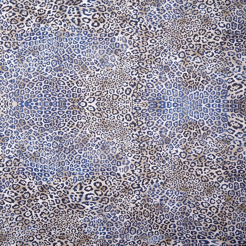 GOTS Popeline coton Motif léopard | TCC x LOOKS by Wolfgang Joop – indigo/taupe clair,  image number 1