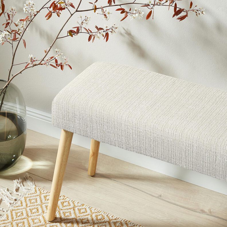 Tissu de revêtement Chenille Uni – écru,  image number 5