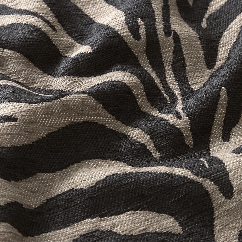 Tissu de revêtement Jacquard Zèbre – kaki/noir, image number 6