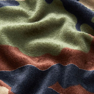 Polaire douillet Camouflage – taupe clair/vert foncé, 