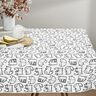 Tissu en coton Cretonne Esquisses de chats – noir/ivoire,  thumbnail number 7