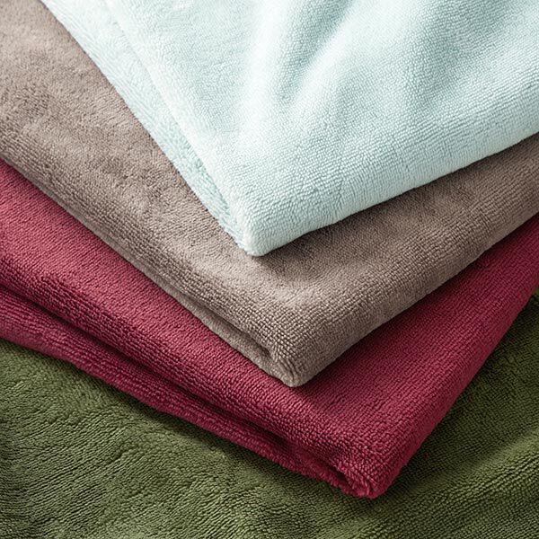Tissu éponge douillet Bambou Uni – marron clair – Échantillon, image number 7