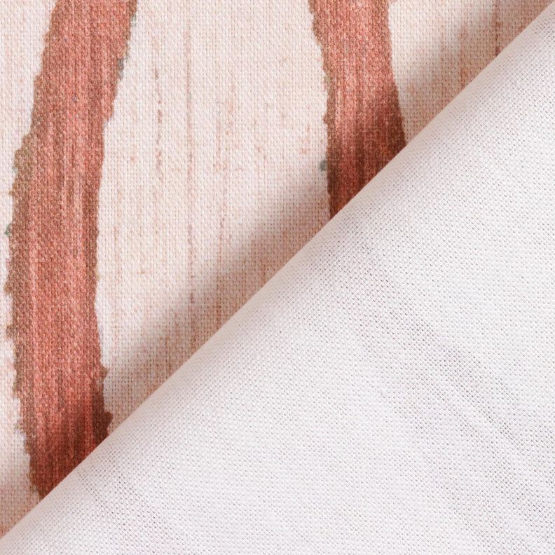 Tissu de décoration Semi-panama Rayures ondulées – rouge/rosé, image number 4