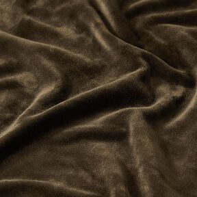 Velours stretch Tissu Nicki – marron foncé, 