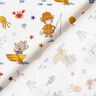 Popeline coton Ours et souris au bord de la mer – blanc,  thumbnail number 4
