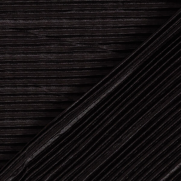 Jersey plissé – noir,  image number 4