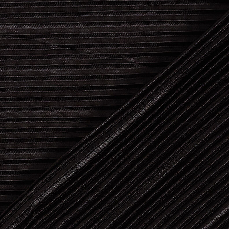 Jersey plissé – noir,  image number 4