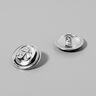Bouton métallique Ancre – argent métallique,  thumbnail number 2