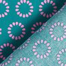 Coton enduit Cercles colorés – pétrole/violet pastel,  thumbnail number 4