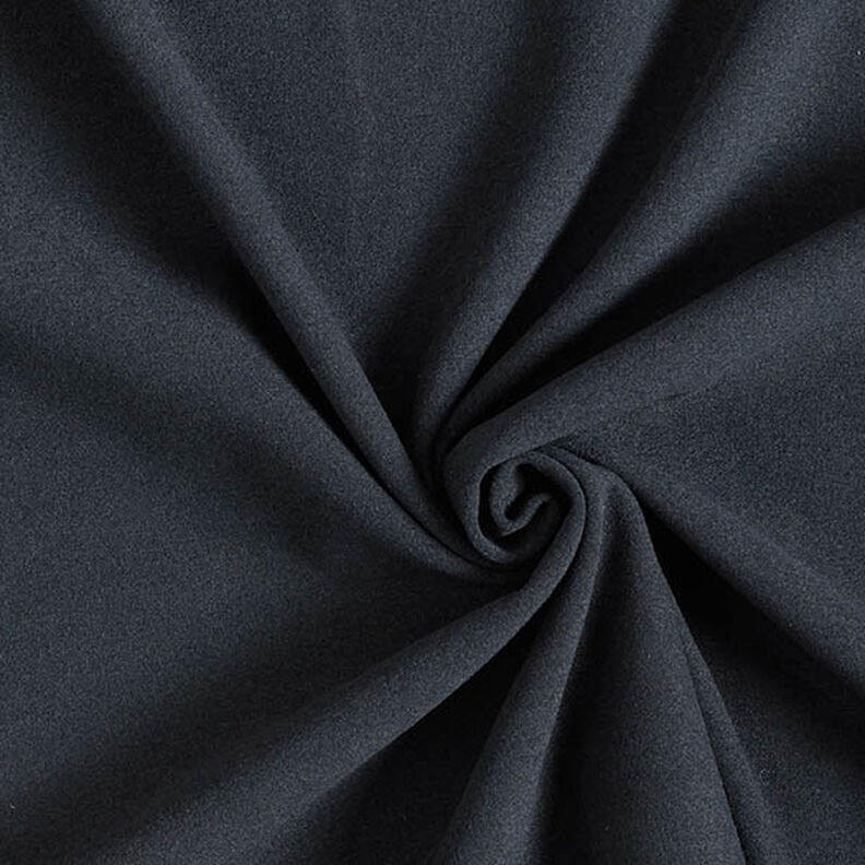 Tissu pour manteau en velours uni – noir,  image number 1
